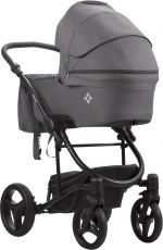 Детская коляска 2 в 1 Bebetto Torino TEX 03 (черная рама)